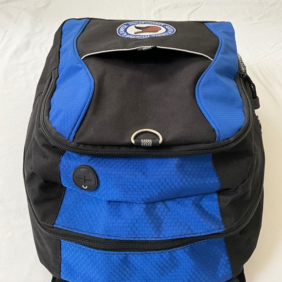 NWOT PORT & CO. Equestrian SFHJA Backpack Black Blue main image 9